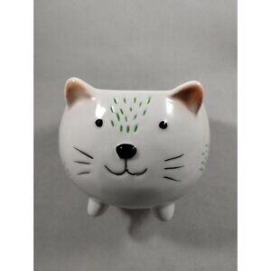 Cat Animal Ceramic Small Pot Planter Container